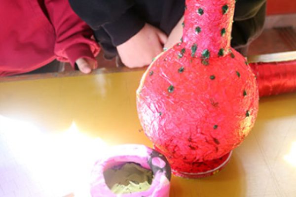 Historical artifacts from recycled material