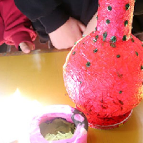 Historical artifacts from recycled material